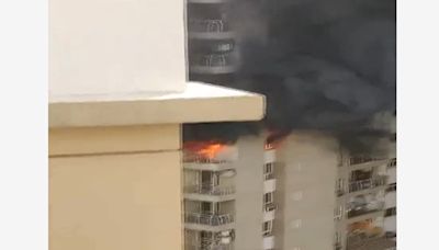 Noida Fire: Air-Conditioner Explosion Causes Massive Fire At A High-Rise Society