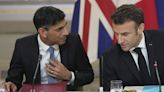 Rishi Sunak and Emmanuel Macron hold talks in private