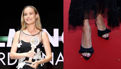 Brie Larson Goes ‘Balletcore’ in Bow-Embellished Mules Filming Italy Festival 2024