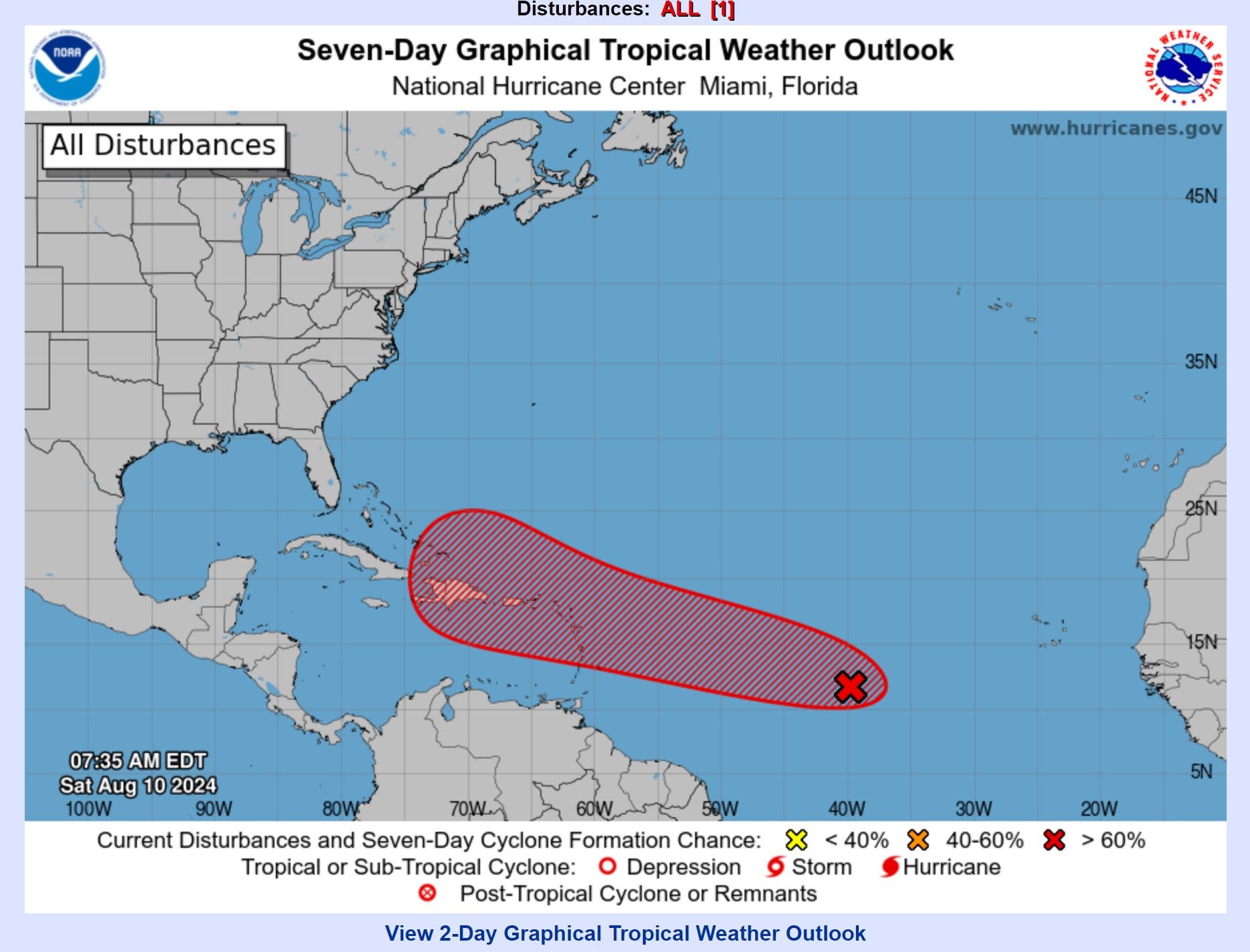 Storm tracker: Tropical wave in Atlantic could become Tropical Storm Ernesto