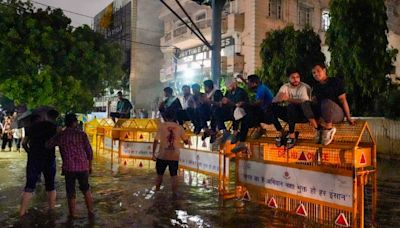 Delhi Old Rajendra Nagar Where IAS Aspirants Died Flooded Again After Fresh Spell Of Rain