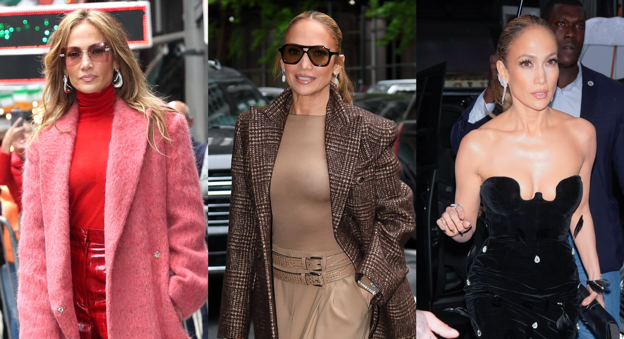 Jennifer Lopez Has a Monochromatic Dressing Tour for Pre-Met Gala Weekend in Prabal Gurung, Michael Kors, Intimissimi and More