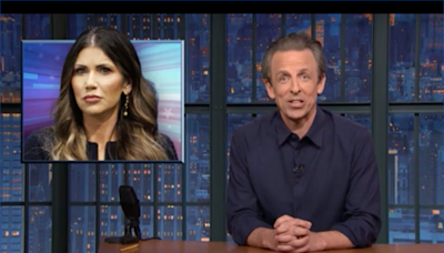 Seth Meyers blasts Kristi Noem’s ‘Silence of the Lambs’ dog killing confession