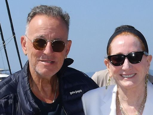 Bruce Springsteen and wife Patti Scialfa arrive in France