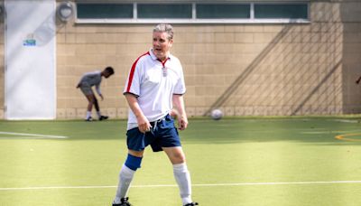 Starmer spotted wearing England shirt after criticism for not wearing one during Euros