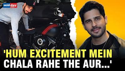 Sidharth Malhotra on his journey from Delhi to Mumbai, love for motorbikes, and more