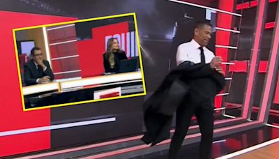 Óscar Córdoba, por hacer demostración, se quitó ropa en ESPN; Melissa reaccionó