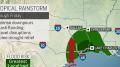 Tropical rainstorm aiming for eastern Texas with drought-easing downpours