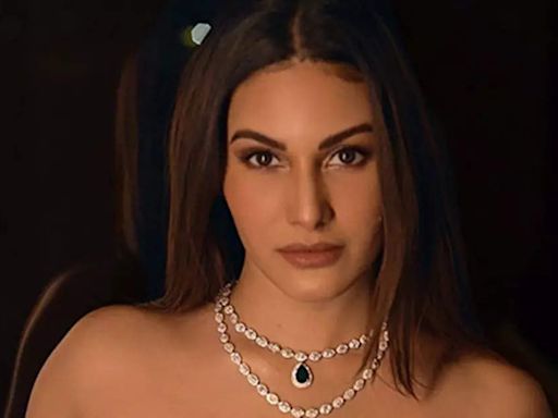 Amyra Dastur's golden off-shoulder dress is a fashion police's delight, see pics