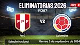 Dónde ver Perú vs Colombia HOY: canal tv online del duelo por fecha 7 de las Eliminatorias 2026