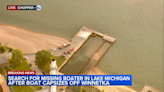 Search underway for woman after boat capsizes in Lake Michigan near Winnetka: fire dept.