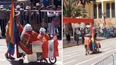 Vendedor peruano sorprende en desfile patriótico y fue ovacionado: “La banda volvió a tocar”