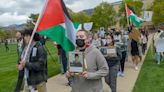 Protest against Israel-Hamas war at USU peaceful on 1st day