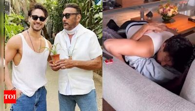 Jackie Shroff creates a stir on the internet yet again with his new VIDEO where he tightly hugs Tiger Shroff: 'Apne Apne Tiger ko chitkaake, lamba saans le' | Hindi Movie News - Times...