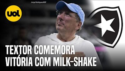 TEXTOR É SÓ SORRISOS APÓS BOTAFOGO BATER PALMEIRAS! TEVE ATÉ MILK-SHAKE NO SORTEIO DA COPA DO BRASIL