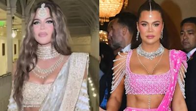 Khloe Kardashian Calls Manish Malhotra 'Local Designer' As She Flaunts Her Lehengas For Ambani Wedding, Netizens Upset