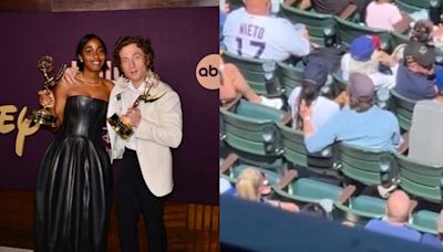 Are Ayo Edebiri and Jeremy Allen White dating? New footage from baseball game sparks romance speculation