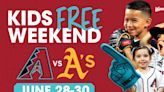 Arizona Diamondbacks offering Kids Free Weekend from June 28-30