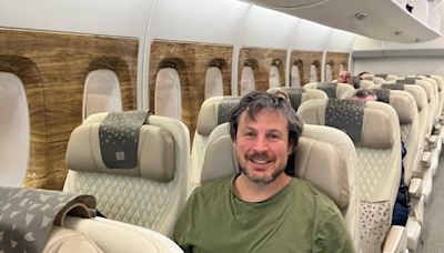 I flew premium economy on my long-haul Emirates flight. It was cheaper than flying coach at a better time and way nicer.