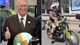 VIDEO: Salinas Pliego presume paseo en moto por calles de CDMX; "tío Richie motociclista"