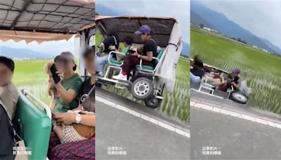 不明力量？伯朗大道電動車「秒詭飄移」併軌摔田...嬤鬆手嬰重摔鐵桿