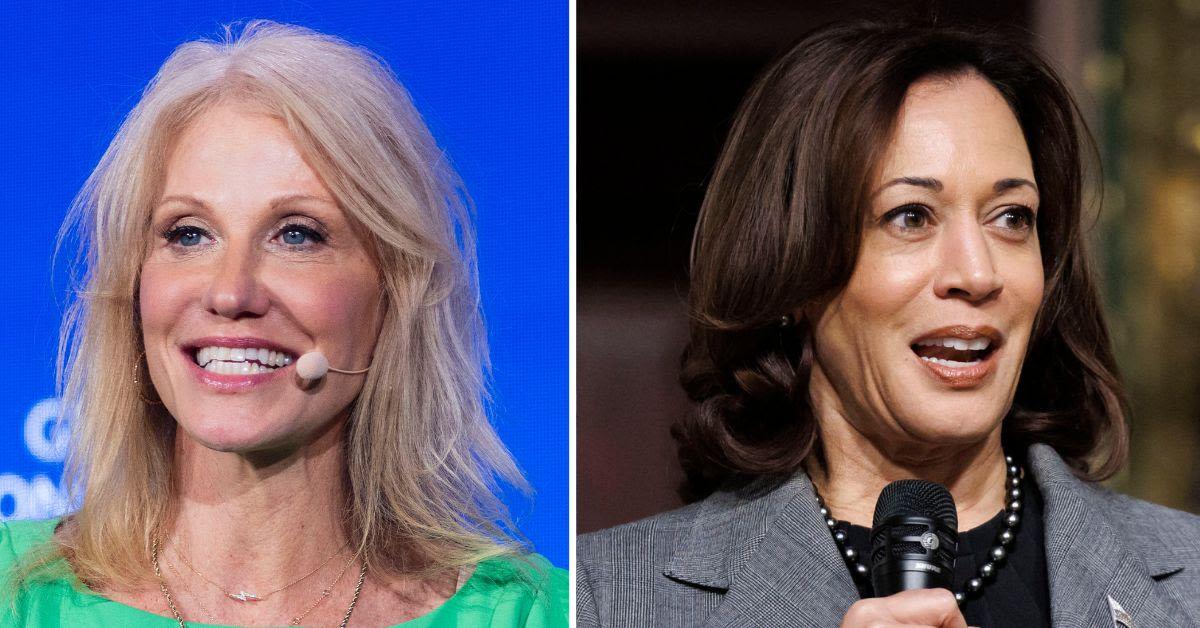 Kellyanne Conway Claims VP Kamala Harris Only 'Wants to Talk to Everybody from the Waist Down' on Campaign Trail