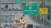 Disabled vehicle blocks center lane on I-95 West Palm Beach