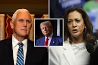 Donald Trump saying Kamala Harris was horrible to Mike Pence mocked