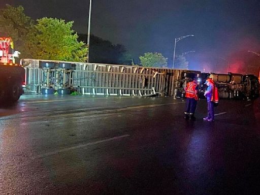 Tornado touches down on Montreal’s South Shore, uproots trees, overturns semi-trailer