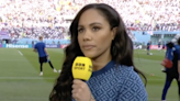 Alex Scott wears OneLove armband on BBC coverage of England vs Iran