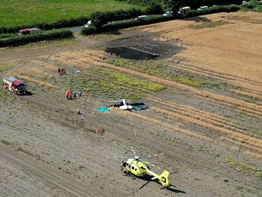 Light aircraft pilot and passenger die after horror crash in Yorkshire