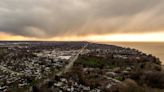 Watch: Ominous clouds roll across Lake Erie at sunset