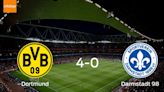 Los tres puntos se quedan en casa: goleada de Borussia Dortmund a Darmstadt 98 4-0