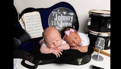 Newborns Johnny Cash and June Carter have photoshoot: 'Epic'