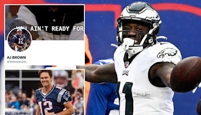 Eagles’ A.J. Brown changes profile picture to Tom Brady as Patriots trade rumors swirl