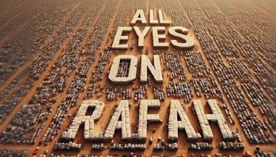 "Todos los ojos puestos en Rafah"; ¿Por qué se viralizó esta imagen de IA?