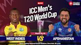 West Indies vs Afghanistan Live Score, T20 World Cup 2024: Toss and playing XIs coming soon