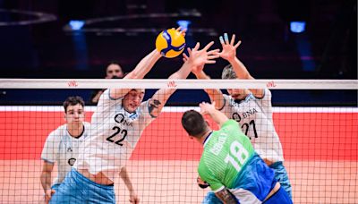 Volleyball Nations League: la Argentina tuvo una destacada actuación pero Eslovenia fue decisivo en los detalles y la eliminó