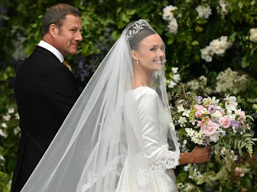 Olivia Henson Battles the Wind (in an Heirloom Tiara!) at Her High Society Wedding Attended by Royal Family