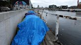 Gardaí investigate alleged attack on asylum-seekers’ camp in Dublin city centre