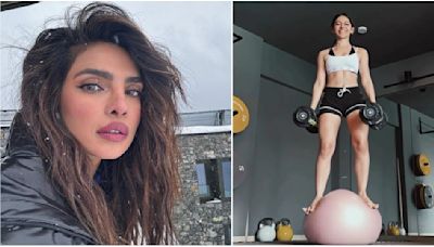 WATCH: Priyanka Chopra is mighty impressed by Alaya F as she balances on ball during fitness session; latter goes ‘OMG’