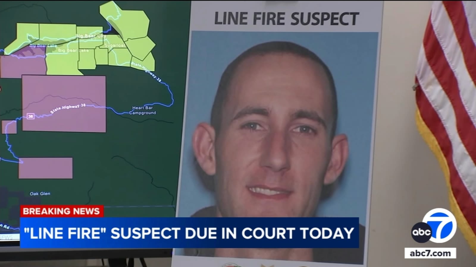 Arson suspect to appear in court as officials hope cooler weather will aid battle against Line Fire