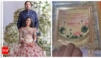 You just can't miss Anant Ambani-Radhika Merchant's exquisite silver-themed invitation card - See VIRAL photos | - Times of India