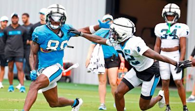 Panthers WR Terrace Marshall Jr. bounces back from big hit with strong practice