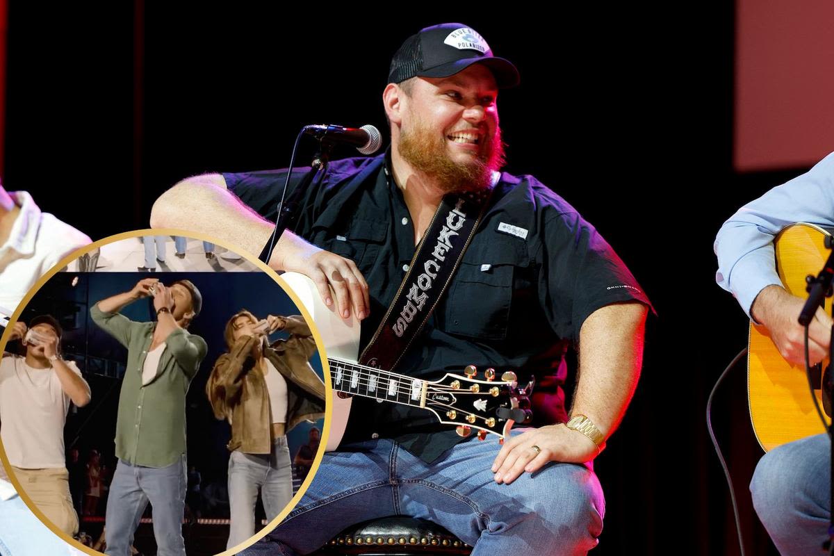 WATCH: Luke Combs Shotguns a Beer With the 'Twisters' Cast