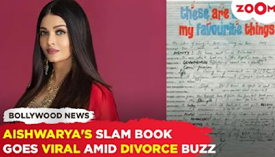 Aishwarya Rai Bachchan's Slam Book Goes Viral Amid Abhishek Bachchan Divorce Rumors