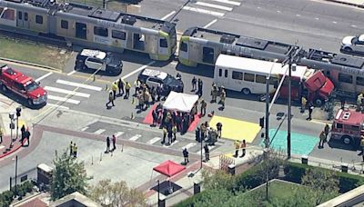 Officials: 55 people injured after Los Angeles Metro collides with USC bus