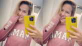 Luisana Lopilato stuns in selfies wearing sweater with kids' names: 'Cute idea'