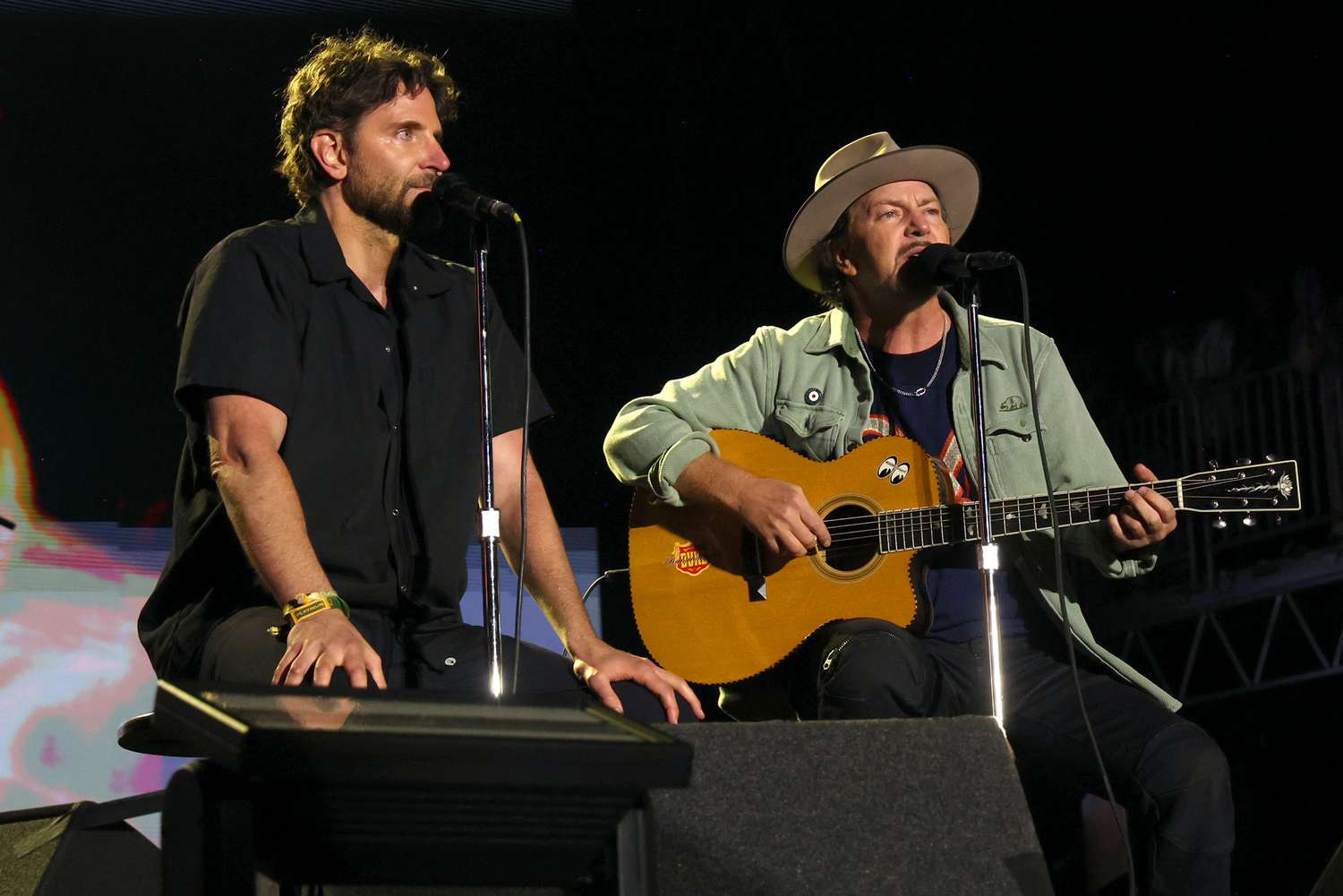 Bradley Cooper Joins Pearl Jam to Sing 'Maybe It's Time' from 'A Star Is Born' at BottleRock Napa Valley Music Festival