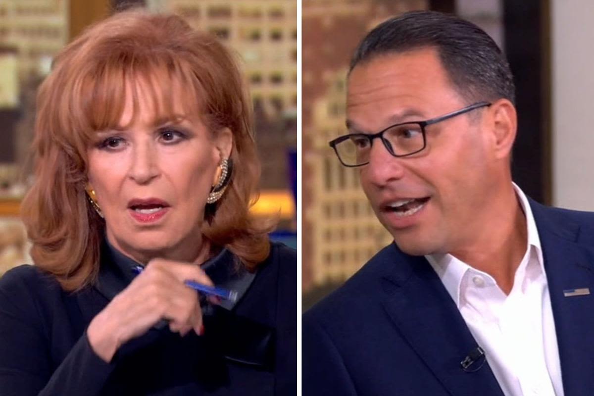 Joy Behar flusters Gov. Josh Shapiro after turning his remark about hooking up with Ana Navarro into something dirty: "Was that on-air?"